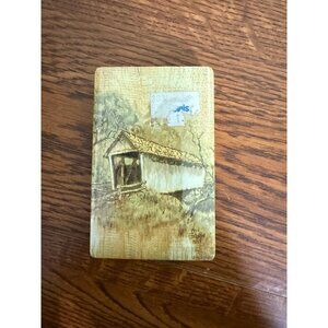 Bridge Playing Cards NEW in Wrapper Covered Bridge Photo